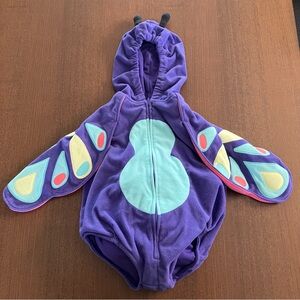 Butterfly Baby Halloween Costume Hooded Onesie Carter's Purple and Mint Outfit